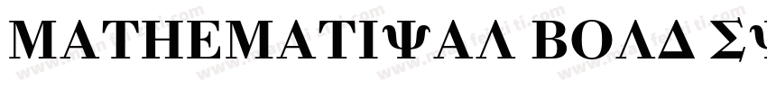 MATHEMATICAL BOLD SCRIPT字体转换